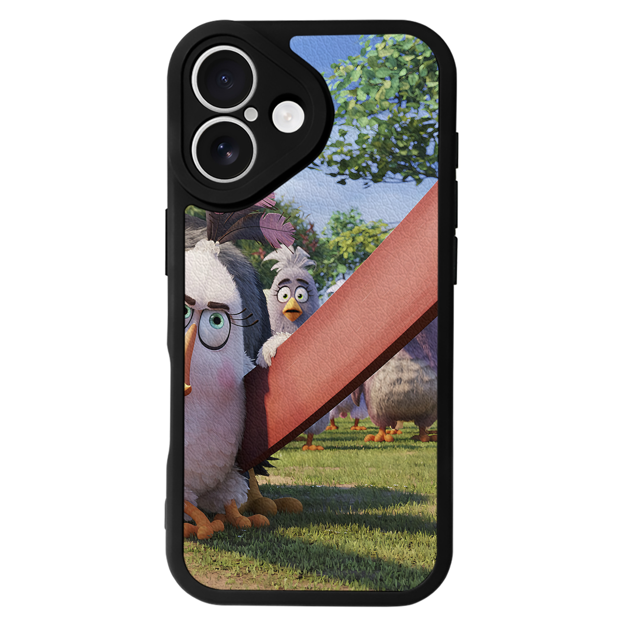 （画像用） Angry Birds アングリーバード 【iPhone 16シリーズ対応】シリコンスマホケース（レザー調） 材質：シリコン